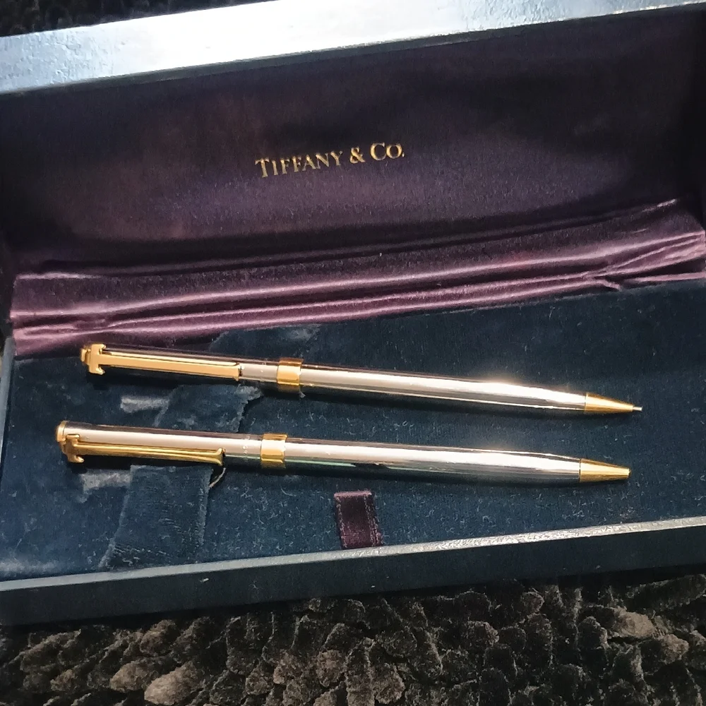 Tiffany & Co. Gold and Silver Pen Duo